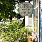 The Cat and Fiddle Antiques Sign