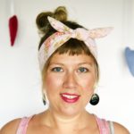 dusty pink floral headband, maple and oak, grannies florals