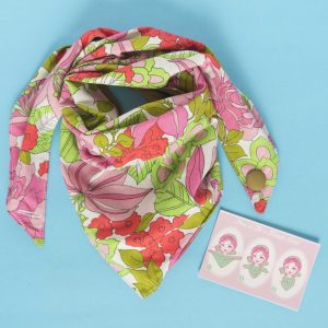 Vintage floral scarf