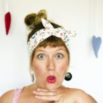 Pinup headband, sweet florals, floral love headband, vintage style, reclaimed fabric headband