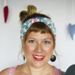 Turban headband – baby blue florals – Maple And Oak Designs 2
