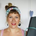 Turban headband – baby blue florals – Maple And Oak Designs 3