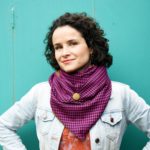 purple and black houndstooth Triangle Scarf – Maple And Oak Designs