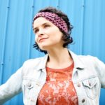 geometric purple turban headband – Maple And Oak Designs 3