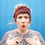 navy blue and red stripes. Yoga headband – Maple And Oak Designs