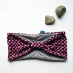 geometric purple turban headband – Maple And Oak Designs 4