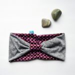geometric purple turban headband – Maple And Oak Designs 5
