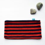 navy blue and red stripes. Yoga headband – Maple And Oak Designs 4