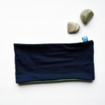 Yoga headband, blue green stripes, Maple And Oak Designs 5