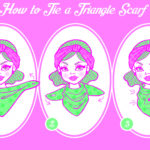 how to tie triangle scarf