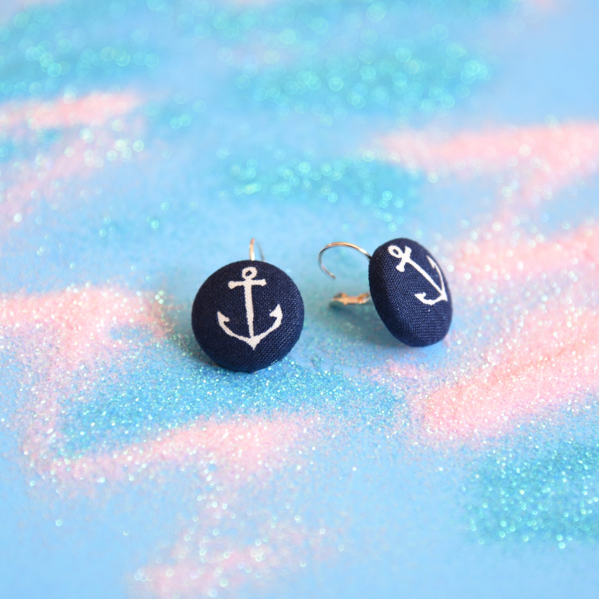 button earrings, anchors 3