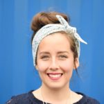 headscarf – light blue floral 1