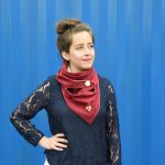 Embroidered scarf