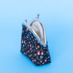 Coin Purse – black tiny pink florals_5