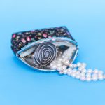 Coin Purse – black tiny pink florals_6