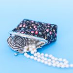 Coin Purse – black tiny pink florals_7
