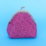 Coin Purse – burgundy floral