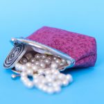 Coin Purse – burgundy floral_3