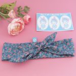 Rockabilly headband – blue vintage floral_1