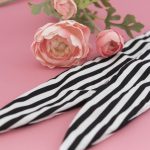 Rockabilly Headband – black and white stripes
