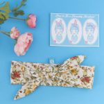 Rockabilly headband -yellow, orange florals