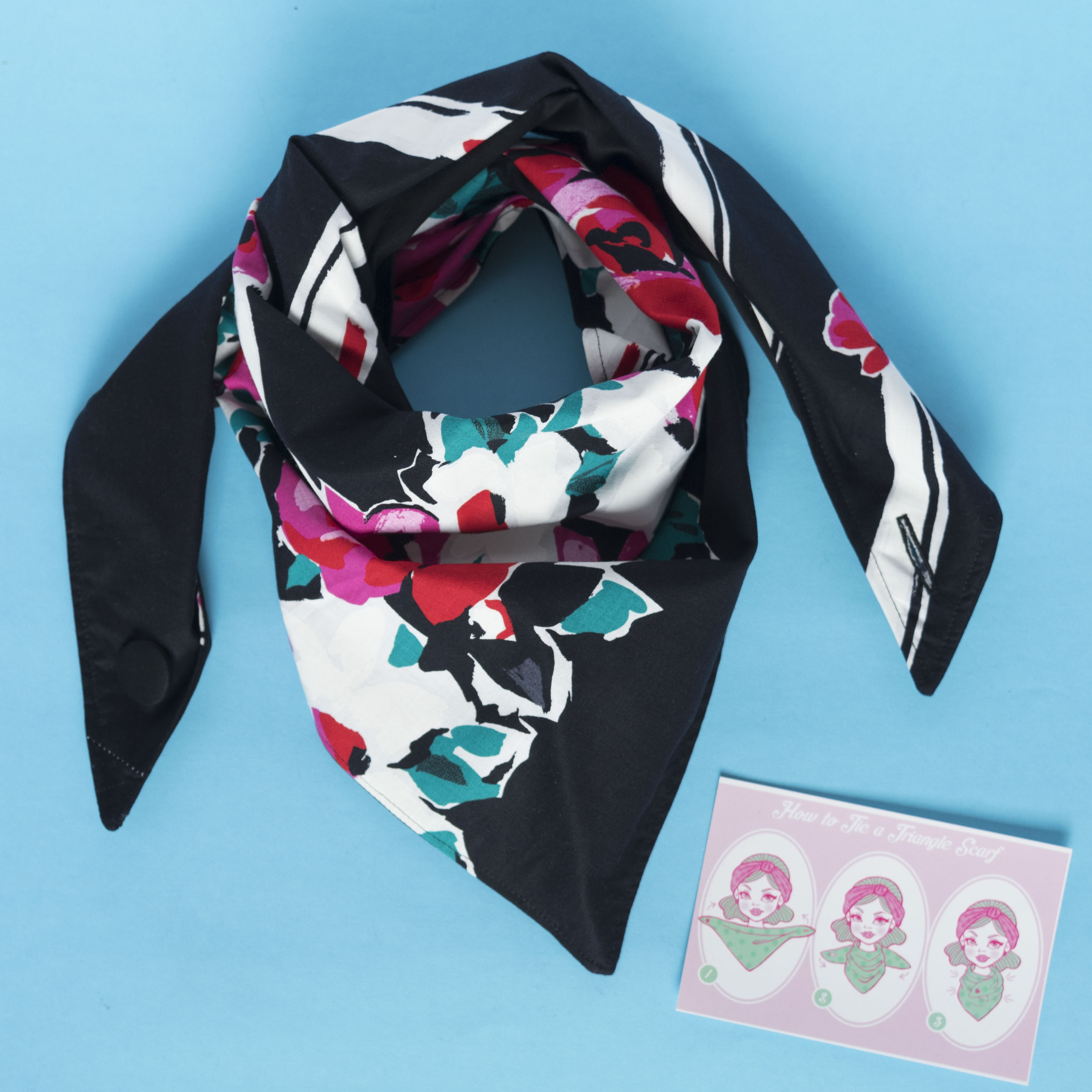 Floral Triangle Scarf