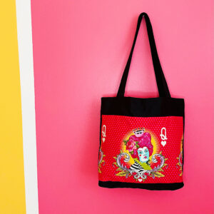 Queen of Hearts statement tote bag